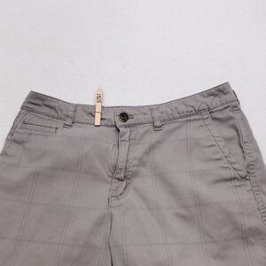 Quicksilver Button Zip Casual Chino Medium Wash Shorts Mens Size 29 Gray